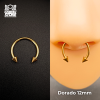 NEW Circular Barbell (RE) Titanio G23 - Puntas Tamaño 12mm (1,2mm;16G)