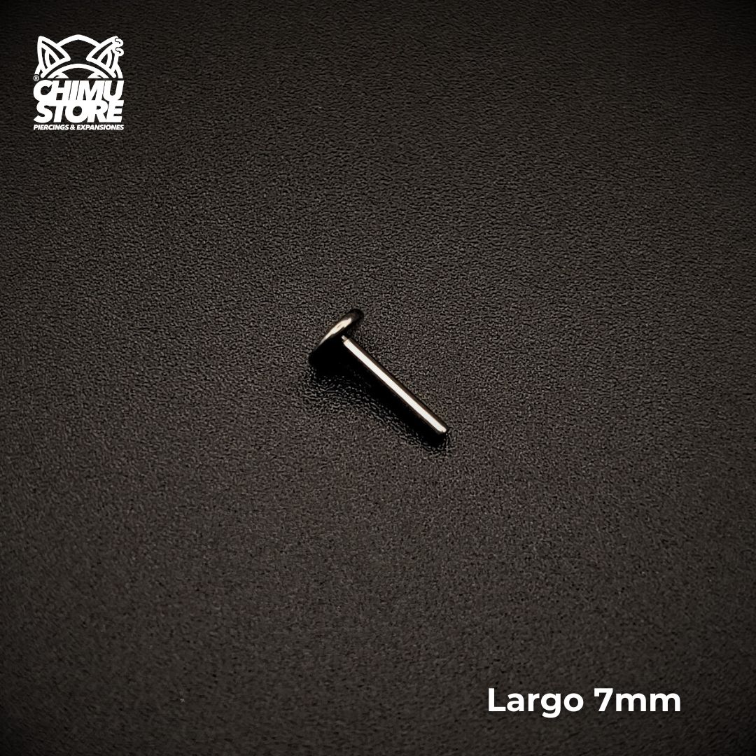 Barra de Labret (HC) Titanio G23 - Rosca Interna sin Top (1,2mm) (16G)