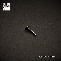 Barra de Labret (HC) Titanio G23 - Rosca Interna sin Top (1,2mm) (16G)