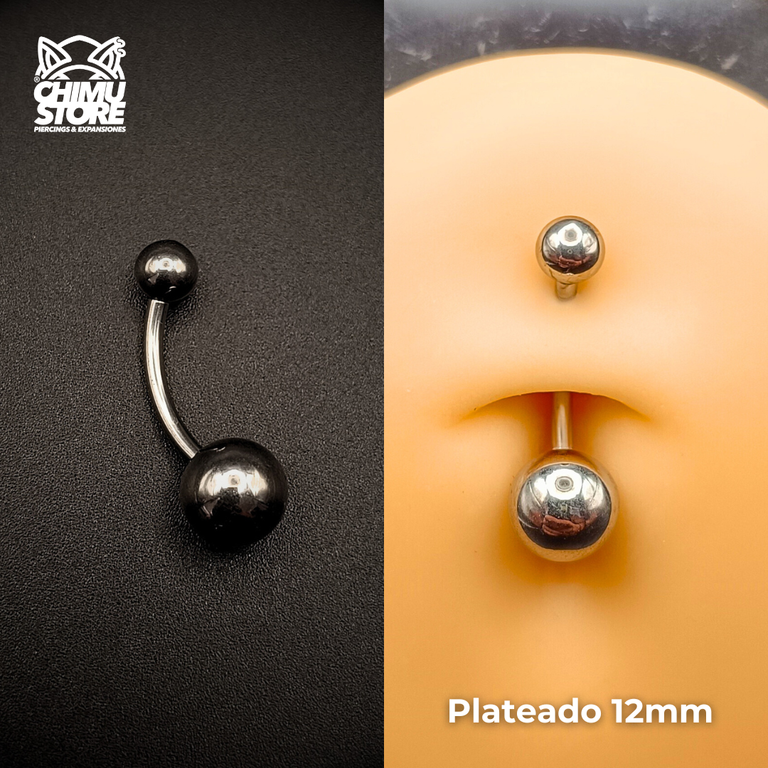 Navel Ombligo (HC) Titanio G23 - Basico Bolita de 8mm (1,6mm) (14G)