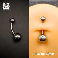 Navel Ombligo (HC) Titanio G23 - Basico Bolita de 8mm (1,6mm) (14G)
