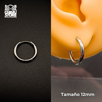NEW Argollas Acero Inoxidable - Plateados Grosor 2mm - Para Colgantes y Septums