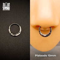 NEW Argolla Clicker Titanio ASTM F-136 - Diseño Fluido (1,2mm) (16G)