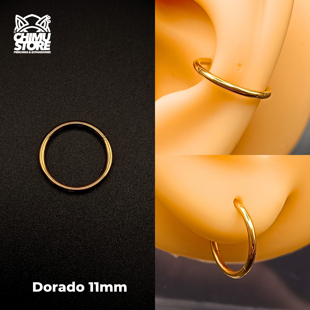 NEW Argollas Clicker Titanio G23 - Tamaño 11mm (1,2mm) (16G)