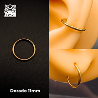 NEW Argollas Clicker Titanio G23 - Tamaño 11mm (1,2mm) (16G)