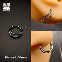 NEW Argolla Clicker Titanio G23 - Doble Anillo (1,2mm) (16G)