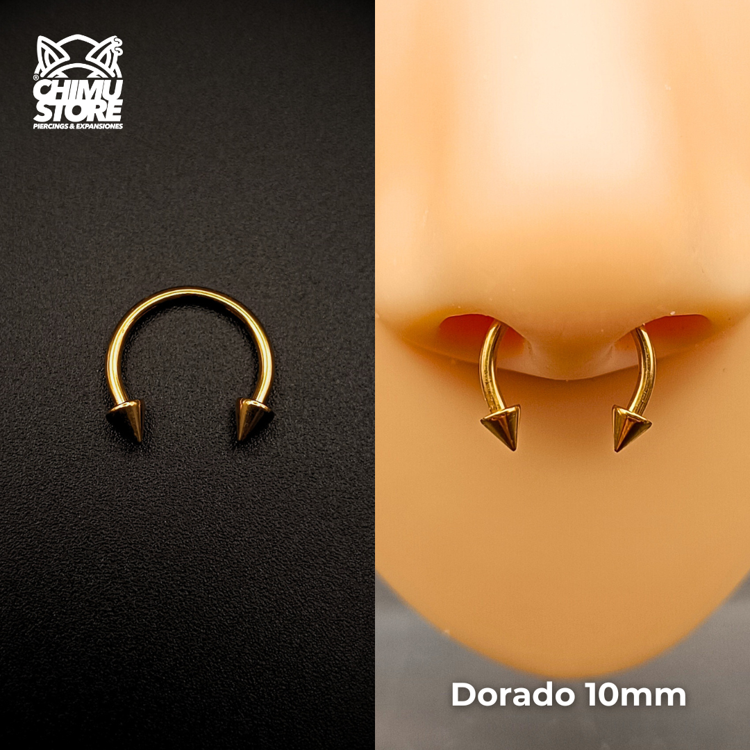 Circular Barbell (RE) Titanio G23 - Puntas 3mm Tamaño 10mm (1,2mm) (16G)
