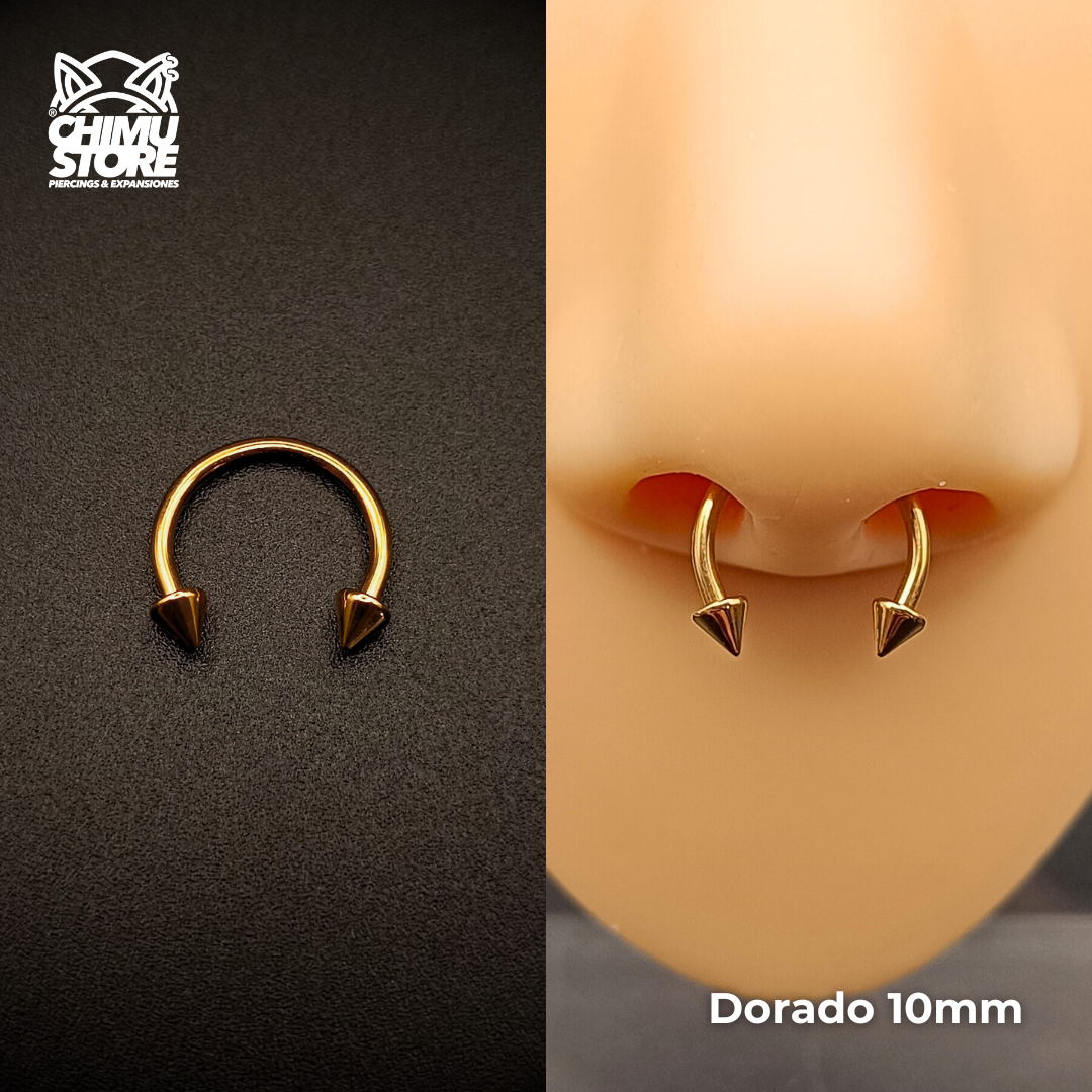 NEW Circular Barbell Titanio G23 - Puntas Tamaño 10mm (1,2mm) (16G)