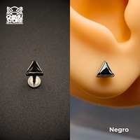NEW Labret (HC) Titanio G23 - Triangulo Zirconia (1,2mm;8mm) (16G)