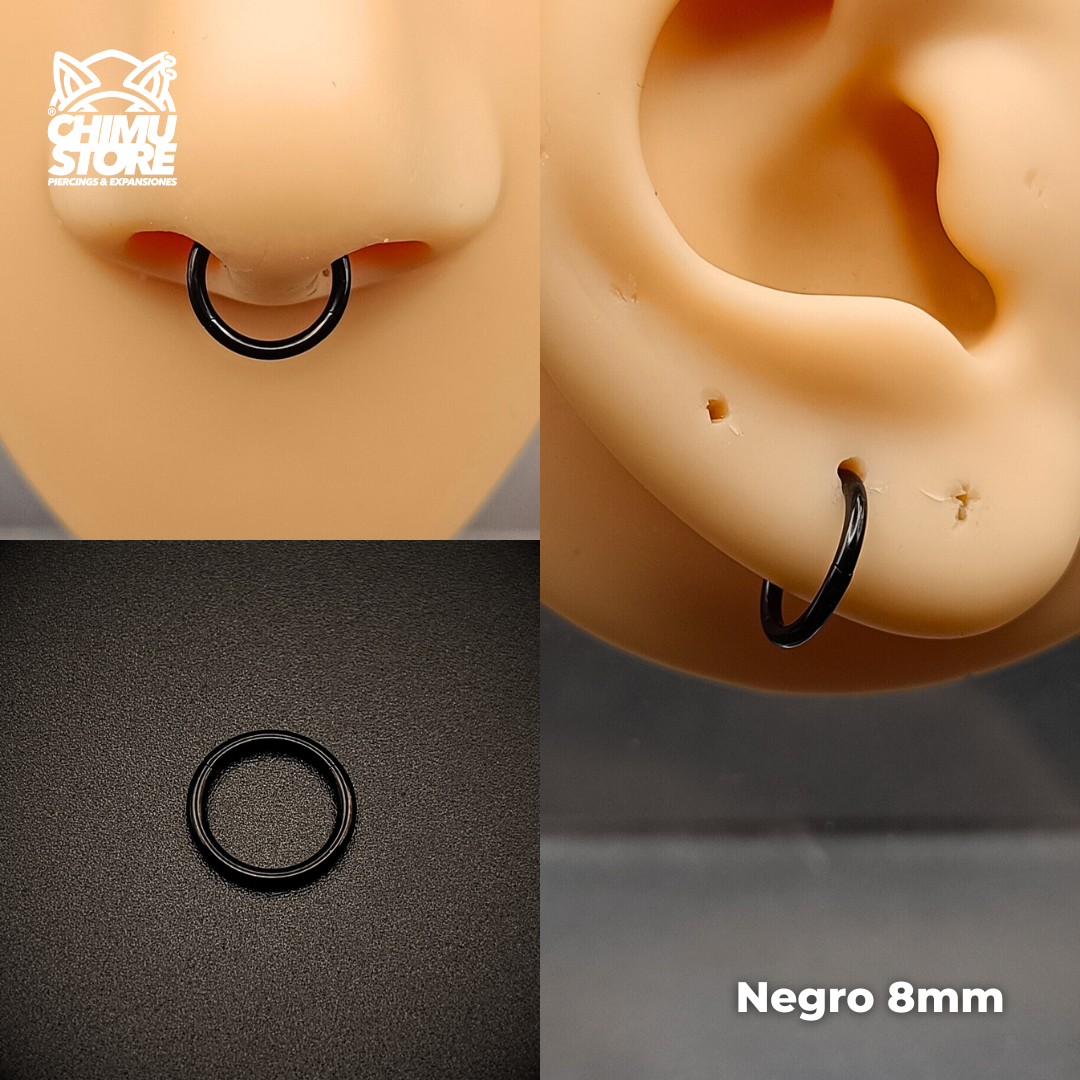 NEW Argollas Clicker Titanio G23 - Tamaño 8mm (1,2mm;16G)