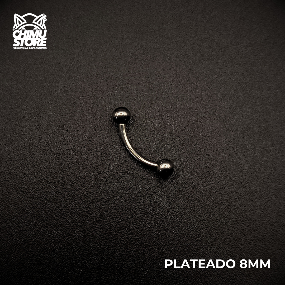 NEW Banana (HC) Titanio ASTM F-136 - Bolitas 3mm (1,2mm) (16G)