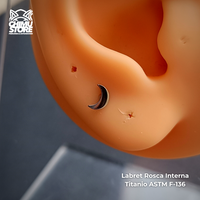 NEW Labret Titanio ASTM F-136 - Luna (1,2mm;8mm) (16G)