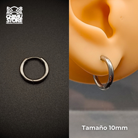 NEW Argollas Titanio G23 - Plateados Grosor 2mm - Para Colgantes y Septums (18G)
