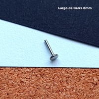 Barra de Labret Titanio ASTM F-136 - Rosca Interna (1,2mm) (16G)