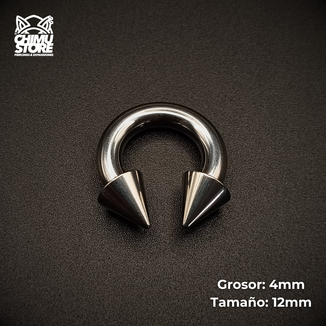 NEW Circular Barbell Rosca Interna Acero Inoxidable - Tamaño 12mm Puntas (Expansion)