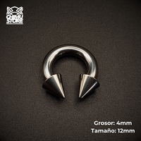 NEW Circular Barbell Rosca Interna Acero Inoxidable - Tamaño 12mm Puntas (Expansion)