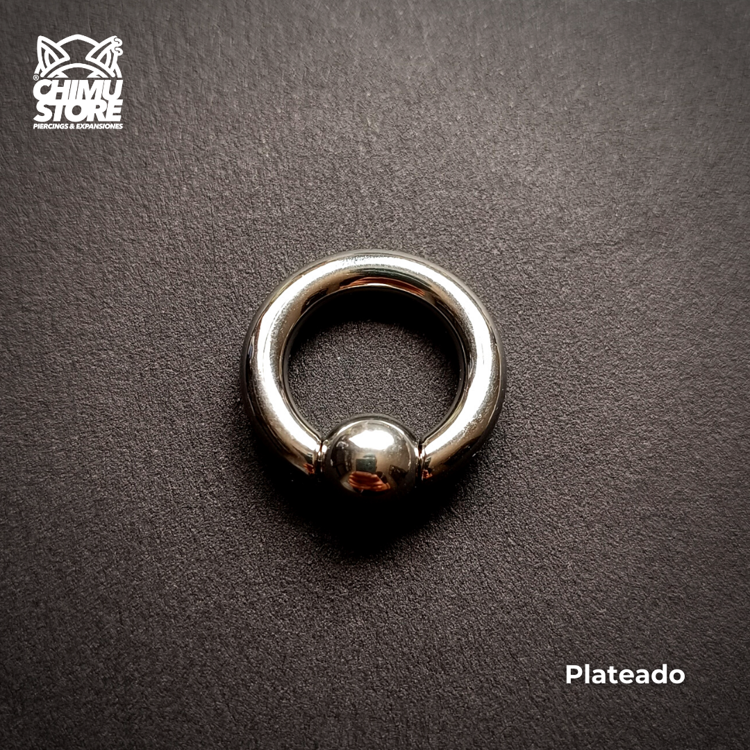 Expansion Acero Inoxidable - Argolla con Bola (4mm;14mm) (6,5grs)
