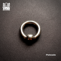 Expansion Acero Inoxidable - Argolla con Bola (4mm;14mm) (6,5grs)