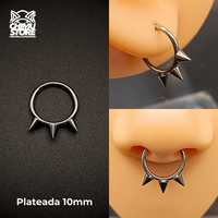 Argolla Clicker Titanio G23 - 3 Puntas 001 (1,2mm) (16G)