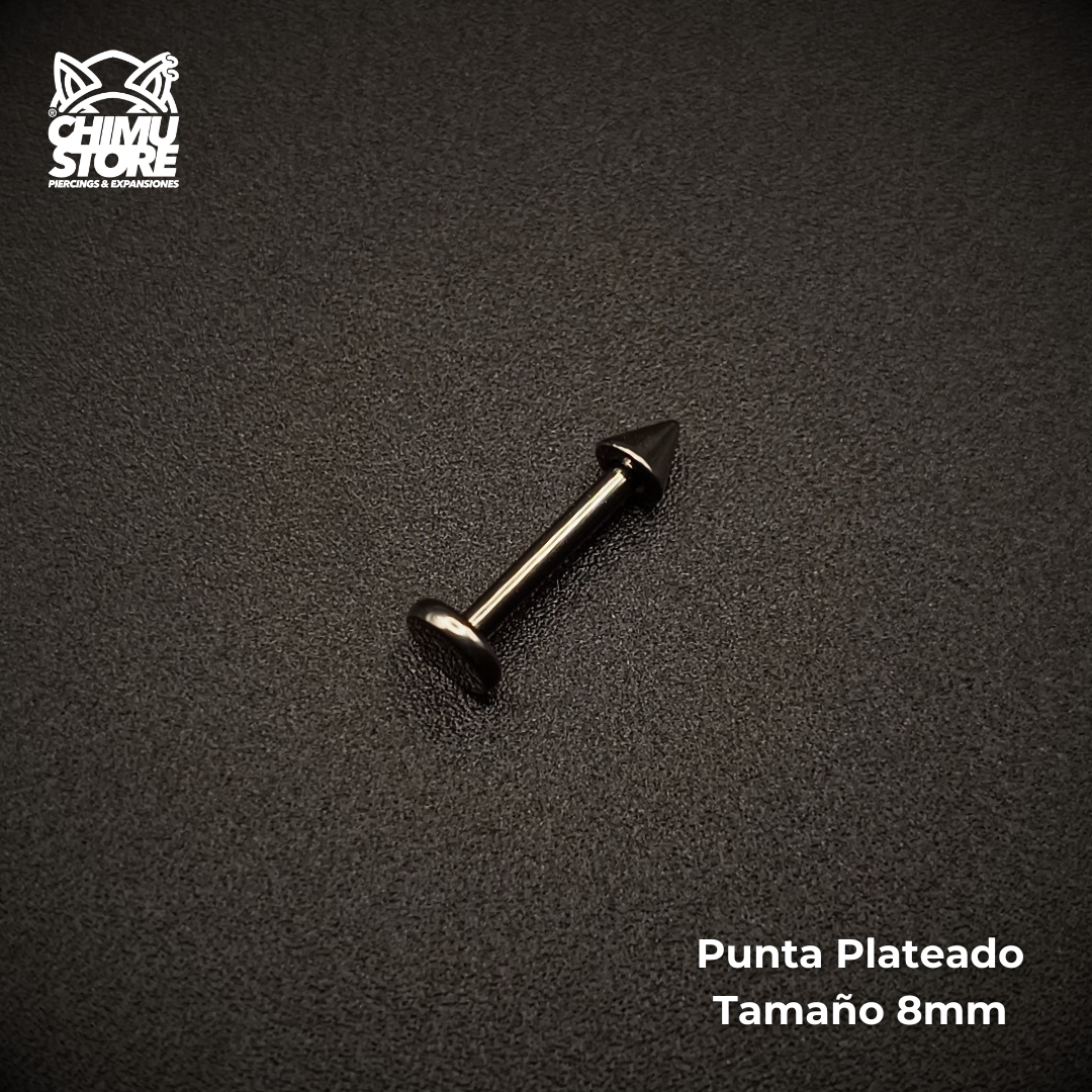 NEW Labret Titanio G23 - Plateado Puntas 3mm (1,2mm) (16G)