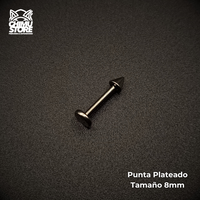 NEW Labret Titanio G23 - Plateado Puntas 3mm (1,2mm) (16G)