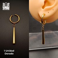 NEW Colgante Acero Inoxidable - Pendientes de Zoro 35mm a Presión (12mm)