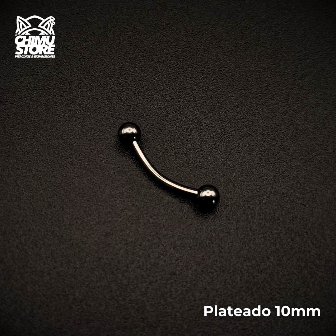 NEW Banana (RE) Titanio G23 - Bolitas 3mm Plateado (1,2mm) (16G)