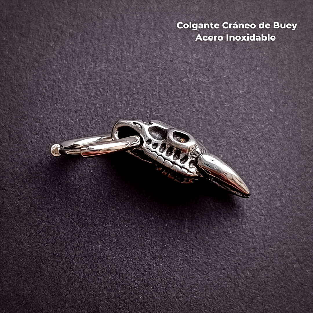 REP Colgante Acero Inoxidable - Cráneo de Buey (1mm;10mm) (18G)