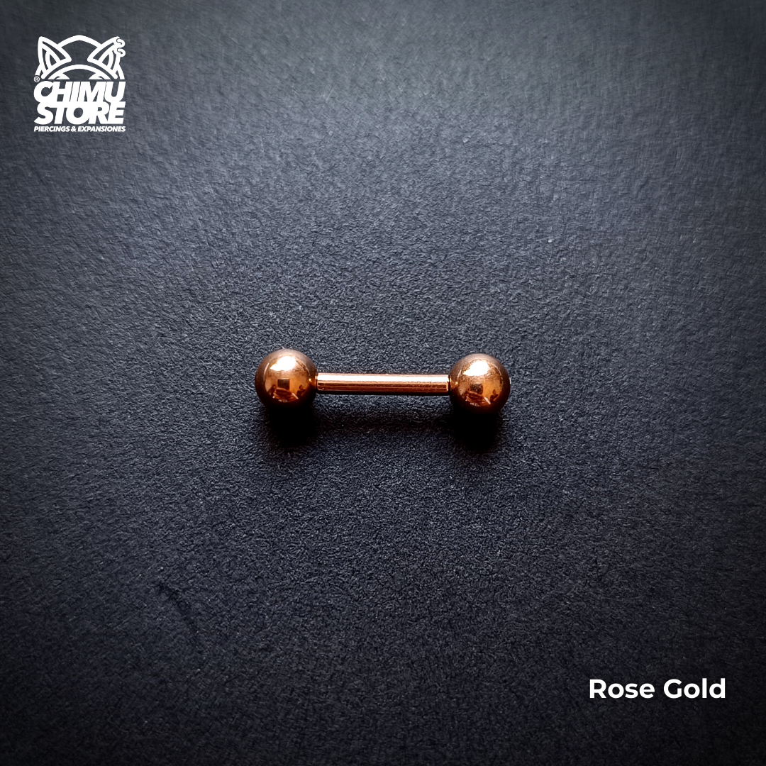 TITANIO - G23 - CAPEZZOLO PIERCING SPESSORE 1,6 MM 2 SFERE A VITE - Foto 7