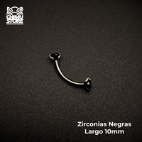 NEW Banana (HC) Titanio G23 - Prong Set Zirconias (1,2mm) (16G)