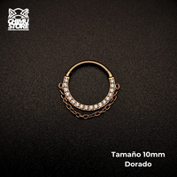 Argolla Clicker Titanio ASTM F-136 - Zirconias Frontales Cadena (1,2mm) (16G)