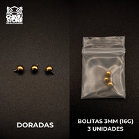 NEW Tops (HC) Titanio G23 - Repuestos de Bolitas (16G y 14G)