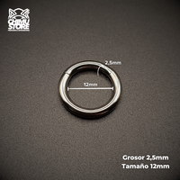 Argollas Clicker Lisas Titanio ASTM F-136 - para Expansiones desde 2,5mm (10G)
