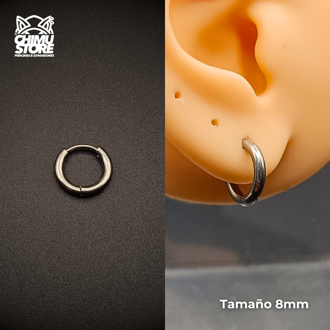 NEW Argollas para Colgantes Titanio G23 - Plateados Grosor 2mm