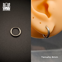 NEW Argollas para Colgantes Titanio G23 - Plateados Grosor 2mm
