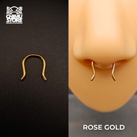NEW Septum Retainer Acero Inoxidable - Forma de U (1,2mm) (16G)
