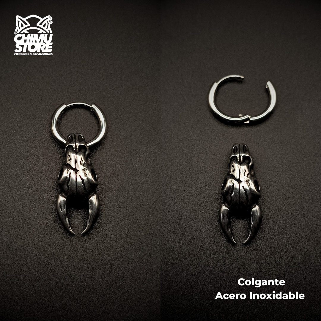 Colgante Acero Inoxidable - Cráneo de Buey (1mm;10mm) (18G)