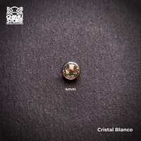 Top de Microdermal Titanio G23 - Cristales 4mm (1,6mm) (14G)