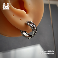 NEW Piercing Lóbulo Acero Inoxidable - Póker (1mm;11,5mm)
