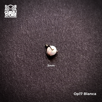 Tops de Labrets Titanio G23 - Esfera Opalita de 3mm (1,2mm) (16G)