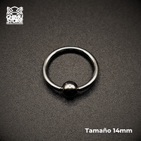 Captive Titanio G23 - Bolita Plateado (1,6mm) (14G)