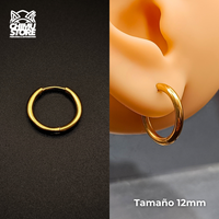 NEW Argollas Titanio G23 - Dorados Grosor 2mm - Para Colgantes y Septums (18G)