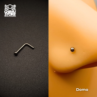 Nostril Forma de L Titanio G23 - 5 Diseños (0,8mm) (20G)
