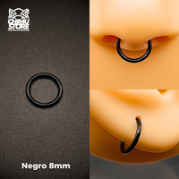 NEW Argollas Clicker Titanio G23 - Tamaño 8mm (1,2mm) (16G)