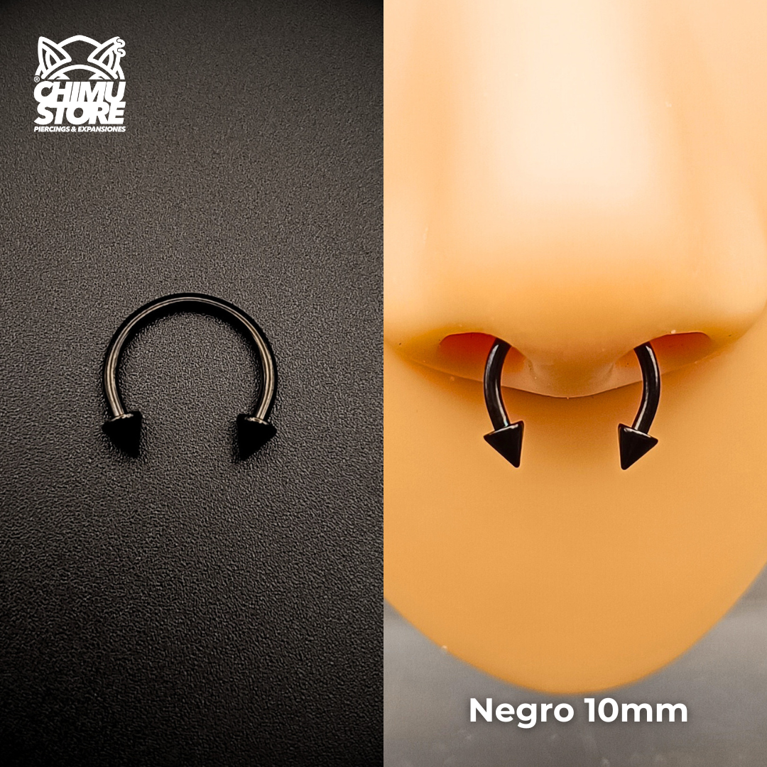 Circular Barbell (RE) Titanio G23 - Puntas 3mm Tamaño 10mm (1,2mm) (16G)