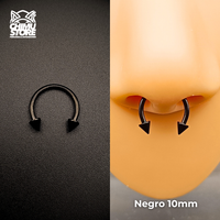 Circular Barbell (RE) Titanio G23 - Puntas 3mm Tamaño 10mm (1,2mm) (16G)