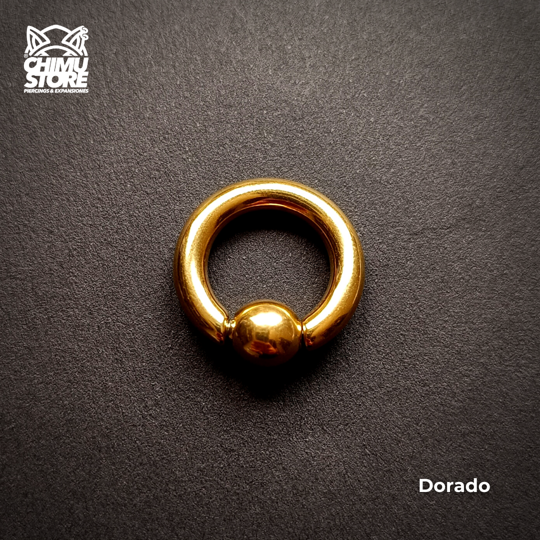 Expansion Acero Inoxidable - Argolla con Bola (4mm;14mm) (6,5grs)
