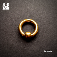 Expansion Acero Inoxidable - Argolla con Bola (4mm;14mm) (6,5grs)