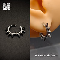 NEW Piercing Lobulo Acero Inoxidable - Puntas (1mm;8mm) (18G)