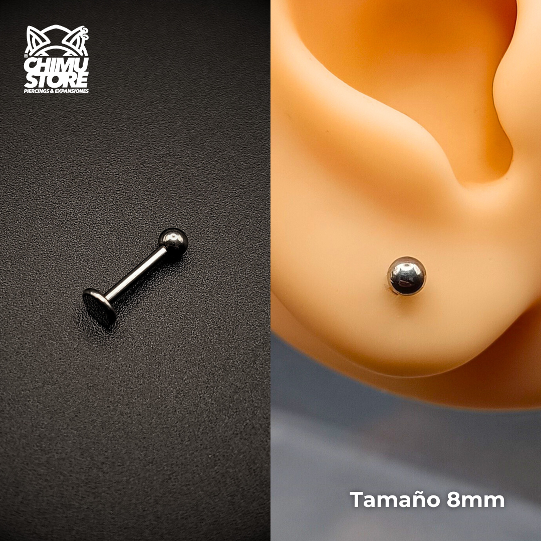 NEW Labret (HC) Titanio G23 - Bolita de 3mm (1,2mm) (16G)